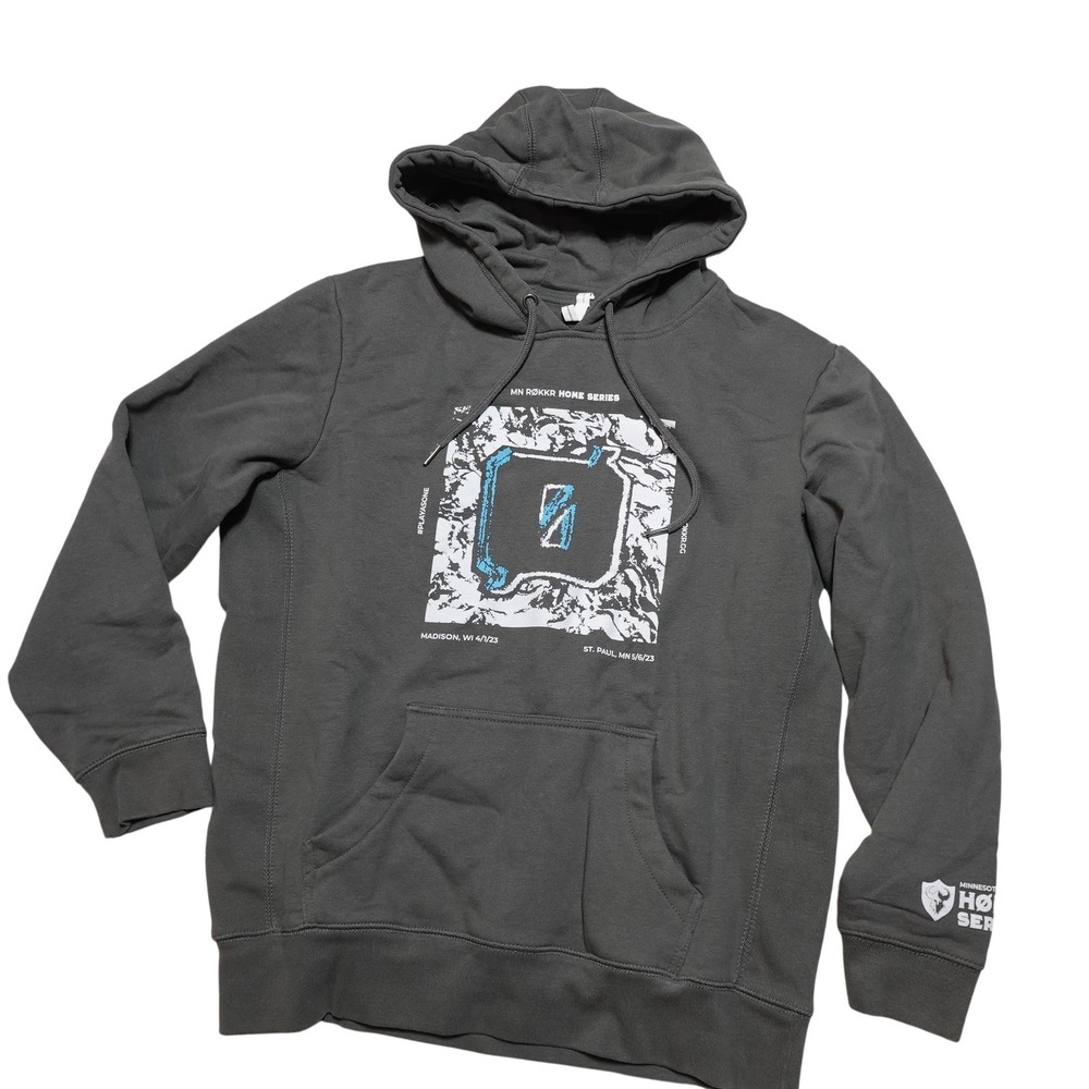 Minnesota Rokkr Hoodie Sweatshirt Mens L Gray Esports Original Favorites